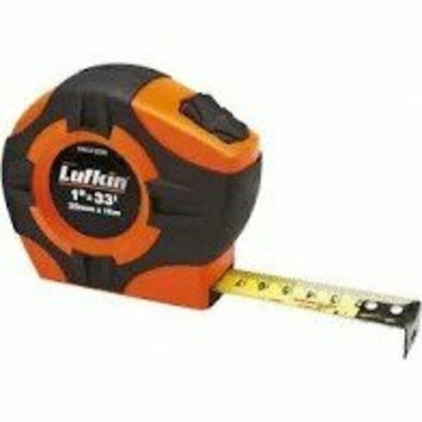 Apex Tool Group Lufkin 1in. x 33' 25MMX10M Hi-Viz Orange Series 1000 Power Tape, Type: Metric PHV1433DMN